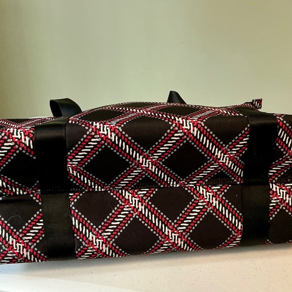 Vera Bradley Large Insulated Cooler Tote Bag Retired Minsk Plaid - Picture 4 of 7